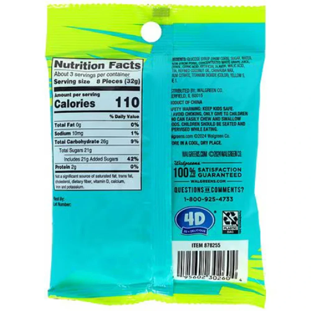 Nice! Gummy Burst Cotton Candy Grape 3.53 Oz. - As seen on TikTok - Viral Trend!